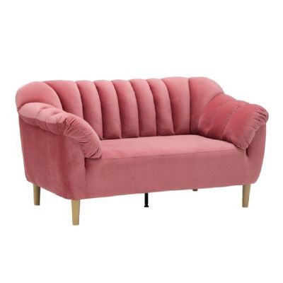 Sofa So fast โซฟาโรสซี่ 2 ที่นั่ง สีชมพู ขนาด 153x85x82 ซม.