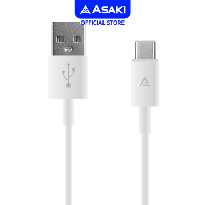 Asaki Charging Cable สายชาร์จและซิงค์ข้อมูล ชาร์จเร็ว หัวชาร์จ Type C ระบบ Android รุ่น A-102C