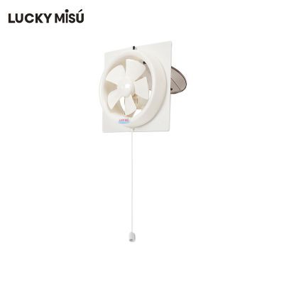 LUCKY MISU ลัคกี้มิตซู พัดลมระบายอากาศ รุ่นติดกระจก 6 นิ้ว (สีขาว) LM2