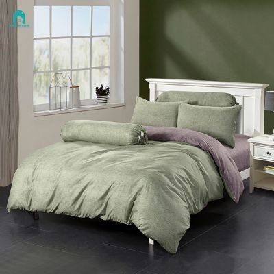 GADEAUX HOME ชุดผ้าปูที่นอน (ไม่รวมไส้ผ้านวม) ขนาด 6 ฟุต 6 ชิ้น สีเขียวโซลิด