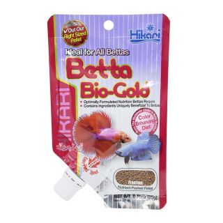 Hikari Betta Bio-Gold ฮิคาริ เบ็ตต้า ไบโอโกลด์ อาหารปลากัด โปรตีนสูง เร่งสีพิเศษ เม็ดเล็ก ลอยน้ำ
